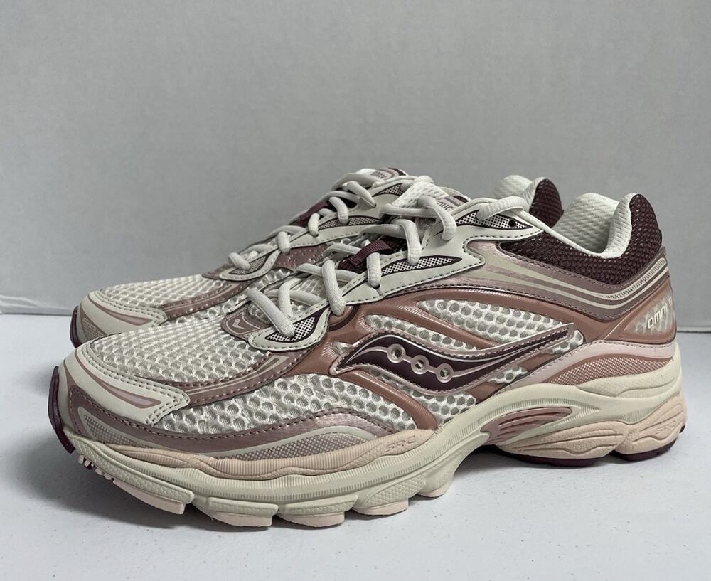 Saucony ProGrid Omni 9 Ivory Peony S70739 15 Size 10 Men Mesh Runner Cream White